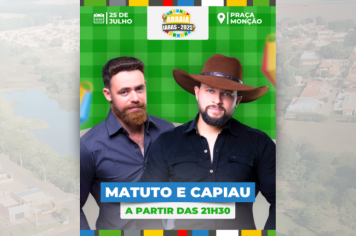 SHOW AO VIVO NO ARRAIÁ IARAS 2025 - MATUTO E CAPIAU