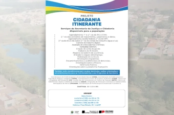 PROJETO CIDADANIA ITINERANTE