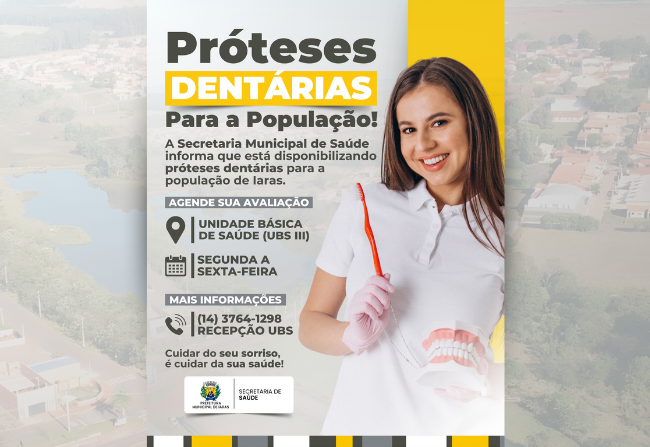 PRÓTESES DENTÁRIAS PARA A POPULAÇÃO