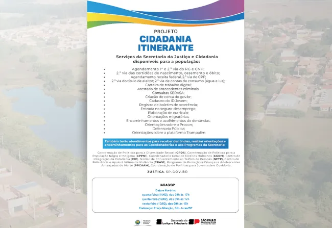 PROJETO CIDADANIA ITINERANTE